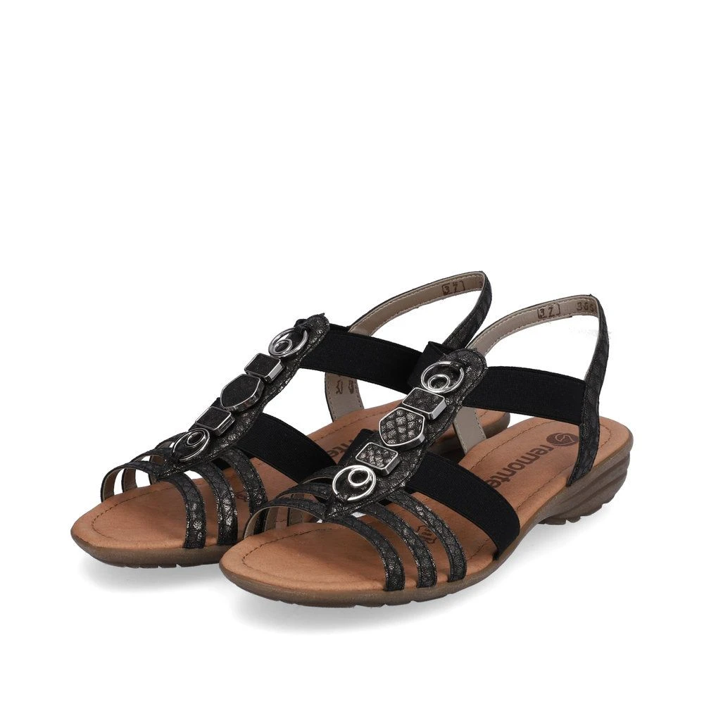 Remonte Damen-Sandalette Schwarz 1 Remonte Damen-Sandalette Schwarz