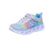 Skechers Mädchen-Slipper-Kletter-Sneaker S Lights: Heart Lights-Love Ma Mehrfarbig-Silber