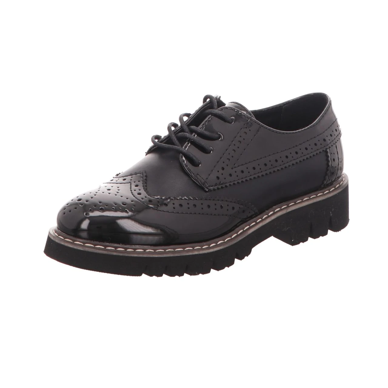 BOXX Damen-Schnürhalbschuh Schwarz 1 BOXX Damen-Schnürhalbschuh Schwarz