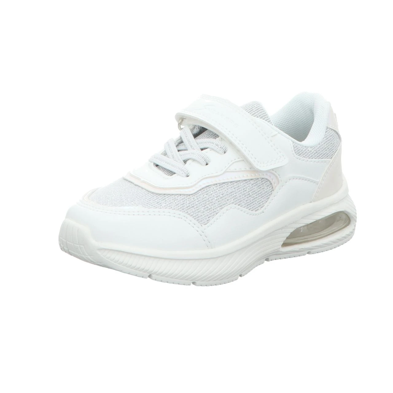 Sneakers Mädchen-Sneaker-Kletter Silber-Weiß Glitzer 1 Sneakers Mädchen-Sneaker-Kletter Silber-Weiß Glitzer