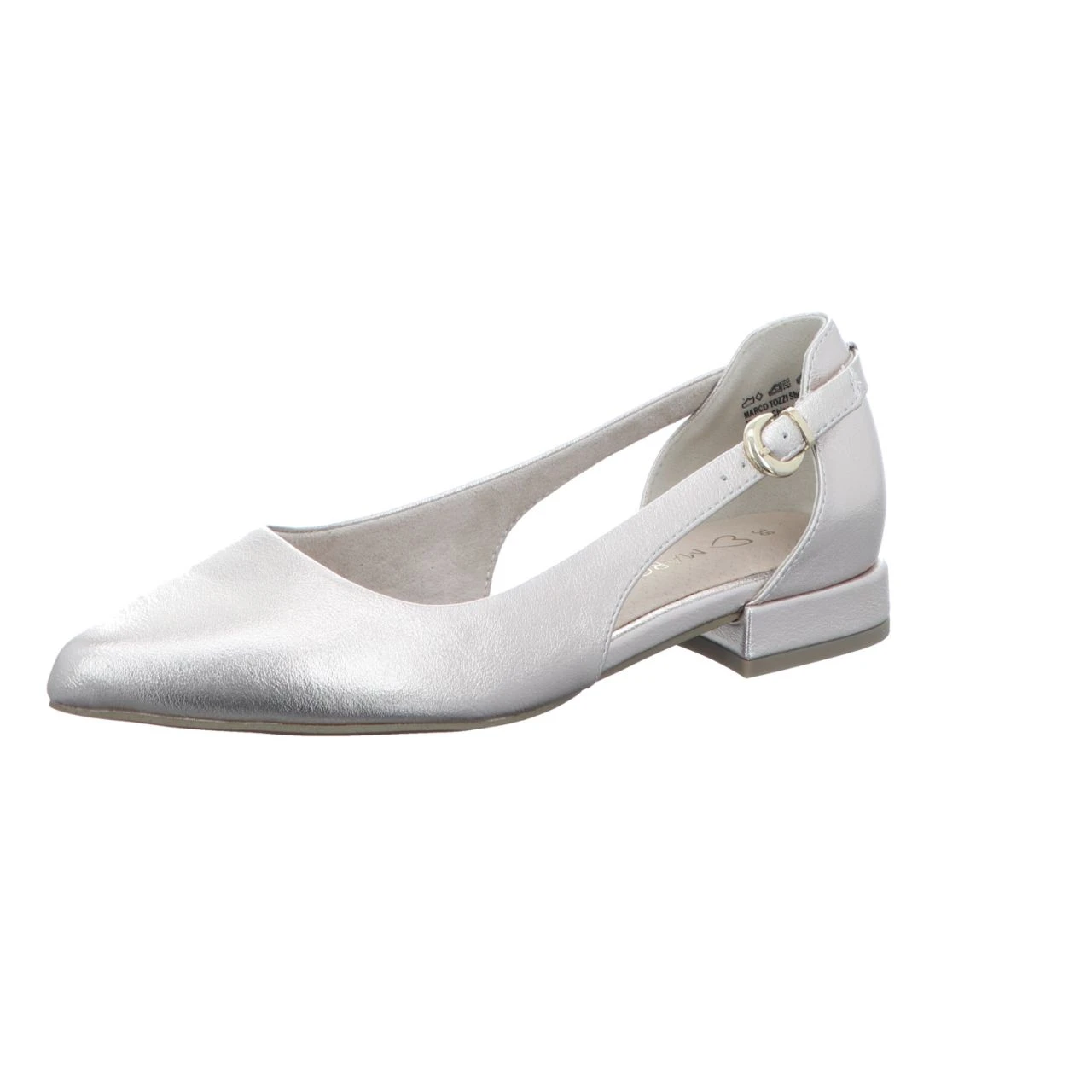MARCO TOZZI Damen-Ballerina Hochzeit Metallic 1 MARCO TOZZI Damen-Ballerina Hochzeit Metallic