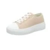 Sneakers Damen-Leinenschnürhalbschuh Beige
