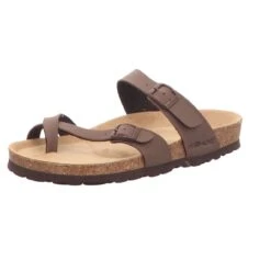 Rohde Damen-Bio-Pantolette Mit Tieffußbett Alba Braun