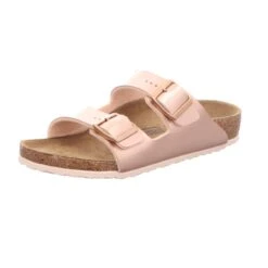 Birkenstock Mädchen-Bio-Pantolette Mit Tieffußbett Arizona Kids Rosa