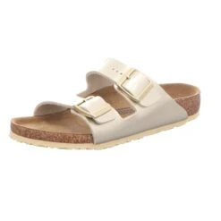 Birkenstock Mädchen-Bio-Pantolette Mit Tieffußbett Arizona Kids Gold