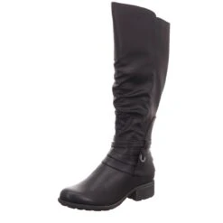 Alyssa Damen-Langschaftstiefel Schwarz