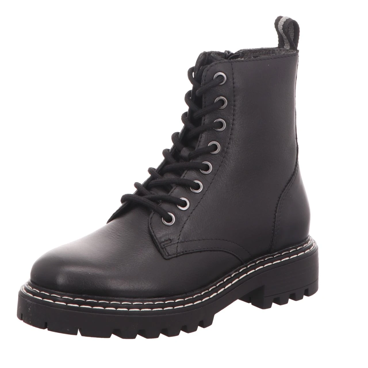 BOXX Damen-Schnürstiefelette Schwarz 1 BOXX Damen-Schnürstiefelette Schwarz