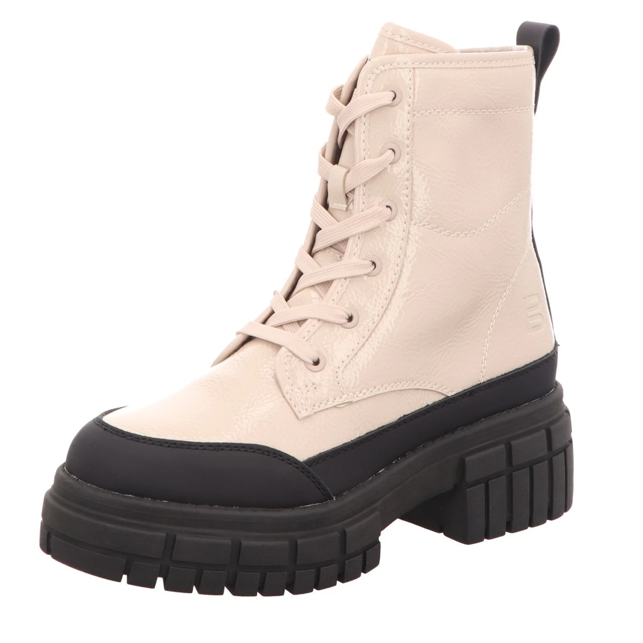 Bagatt Damen-Schnürstiefelette Tonic Lack Beige 1 Bagatt Damen-Schnürstiefelette Tonic Lack Beige