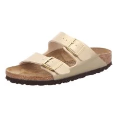 Birkenstock Damen-Bio-Pantolette Mit Tieffußbett Arizona BF Gold