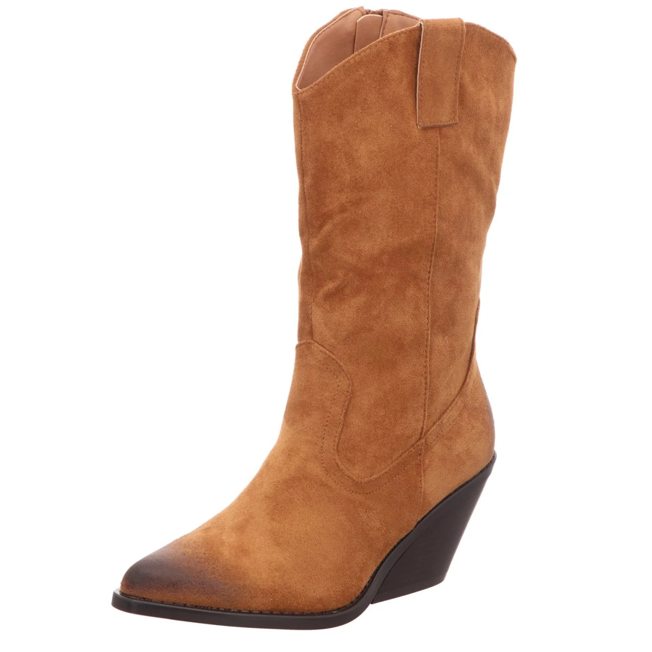 Damen-Stiefelette-Cowboystiefelette Braun 1 Damen-Stiefelette-Cowboystiefelette Braun