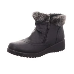 Donna Andrea Damen-Stiefelette Warmfutter Schwarz