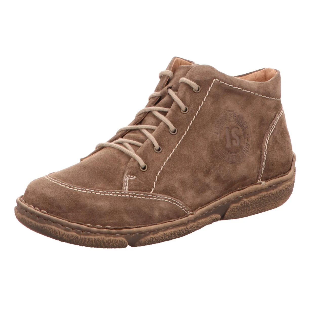 Josef Seibel Damen-Schnürstiefelette Beige 1 Josef Seibel Damen-Schnürstiefelette Beige