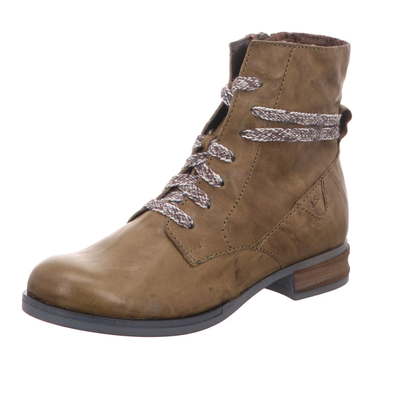 Josef Seibel Damen-Schnürstiefelette Sanja 18 Khaki 1 Josef Seibel Damen-Schnürstiefelette Sanja 18 Khaki