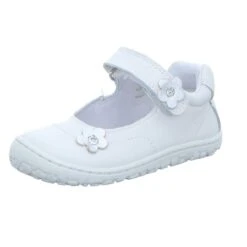 Lurchi Mädchen-Ballerina-Barfußschuh Weiß
