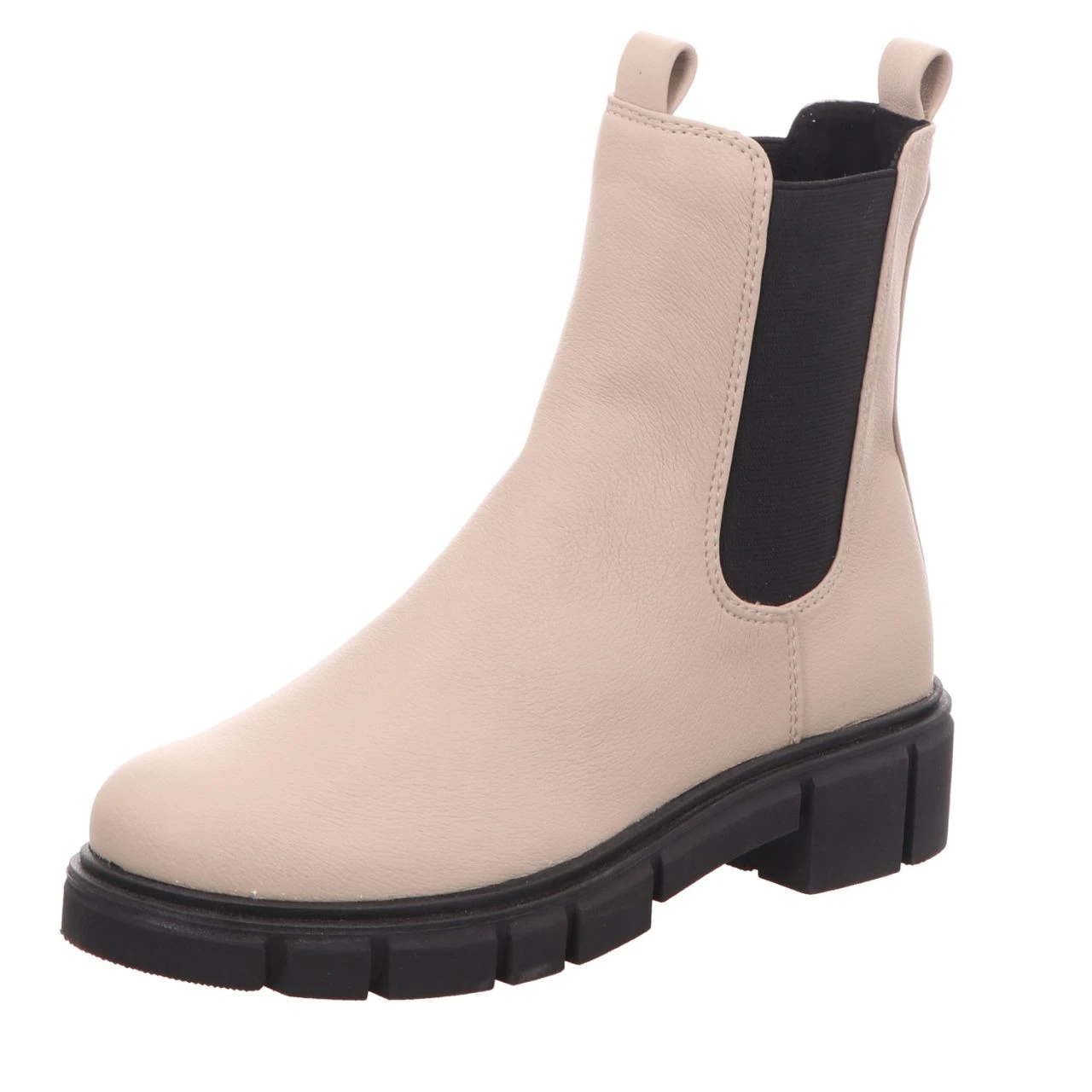 MARCO TOZZI Damen-Stiefelette Chelsea Boot Beige 1 MARCO TOZZI Damen-Stiefelette Chelsea Boot Beige