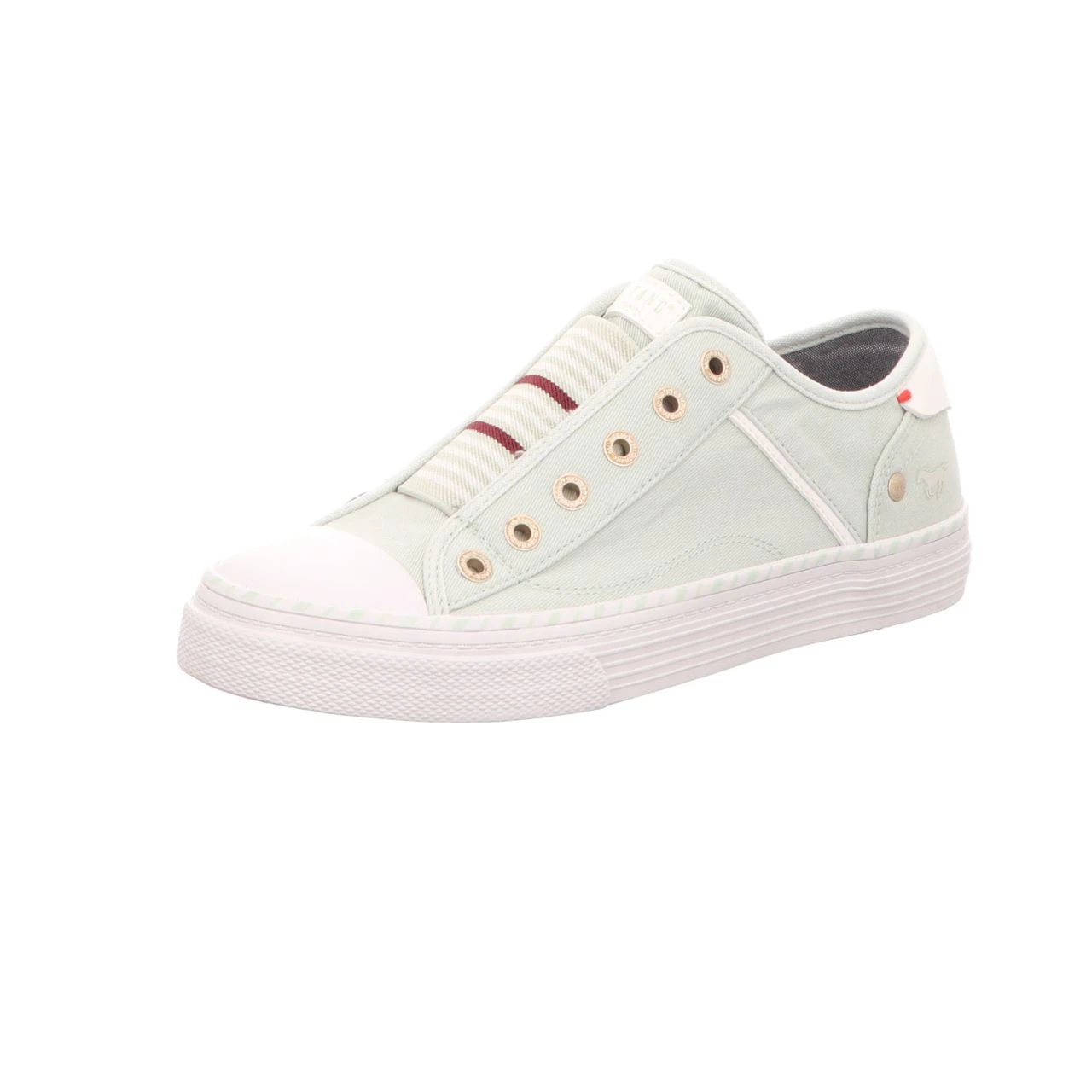 Mustang Damen-Leinenslipper Mint-Grün 1 Mustang Damen-Leinenslipper Mint-Grün