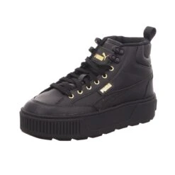 Puma Damen-Schnürstiefelette-High-Top-Sneaker Karmen Mid Schwarz