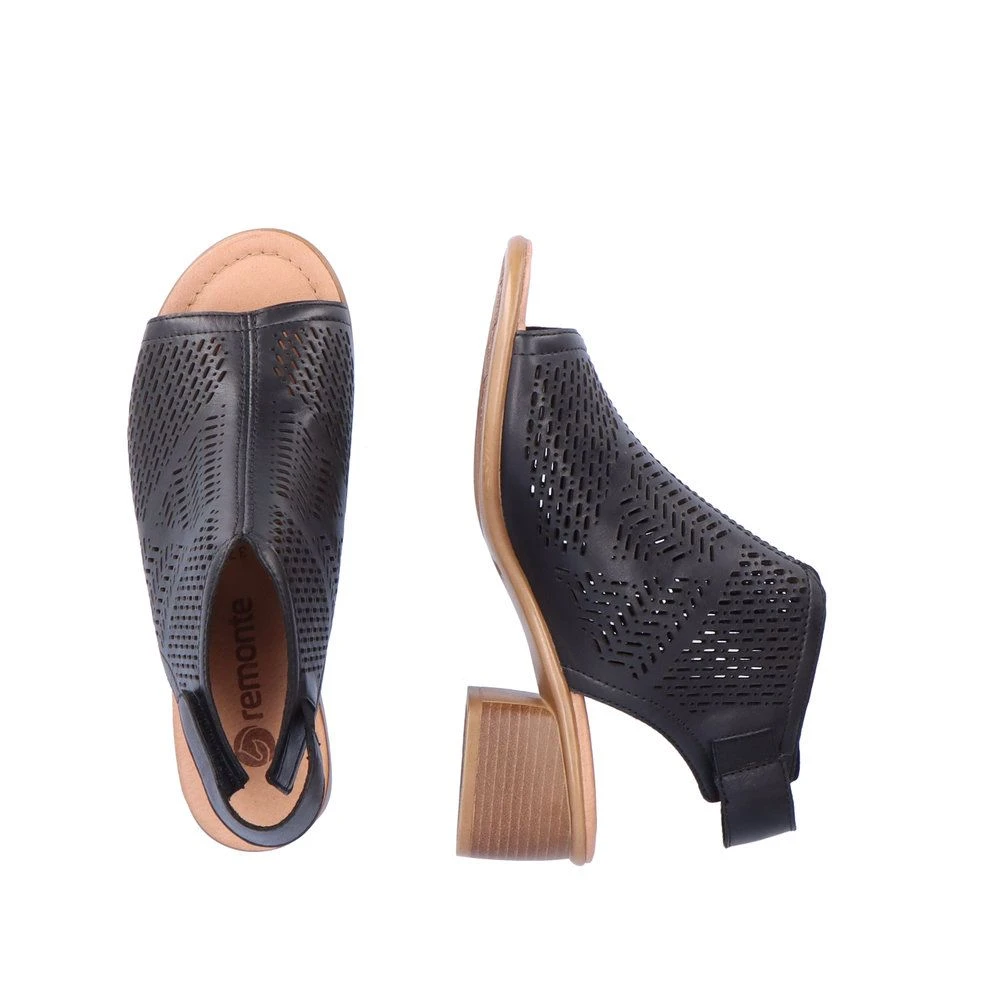 Remonte Damen-Sandalette-Ankle-Sandale Schwarz 9 Remonte Damen-Sandalette-Ankle-Sandale Schwarz – Bild 9