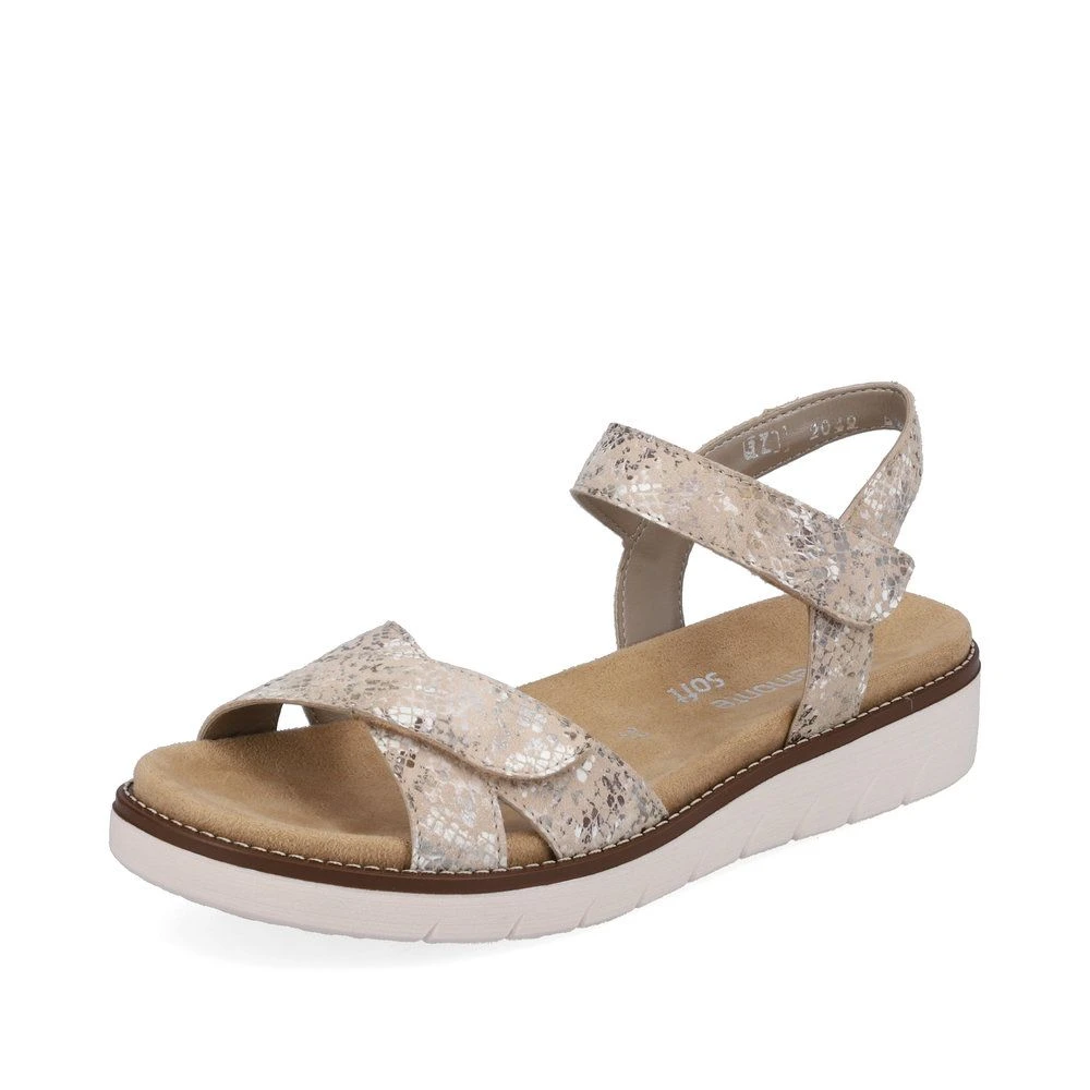 Remonte Damen-Sandalette Beige-Silber 2 Remonte Damen-Sandalette Beige-Silber – Bild 2