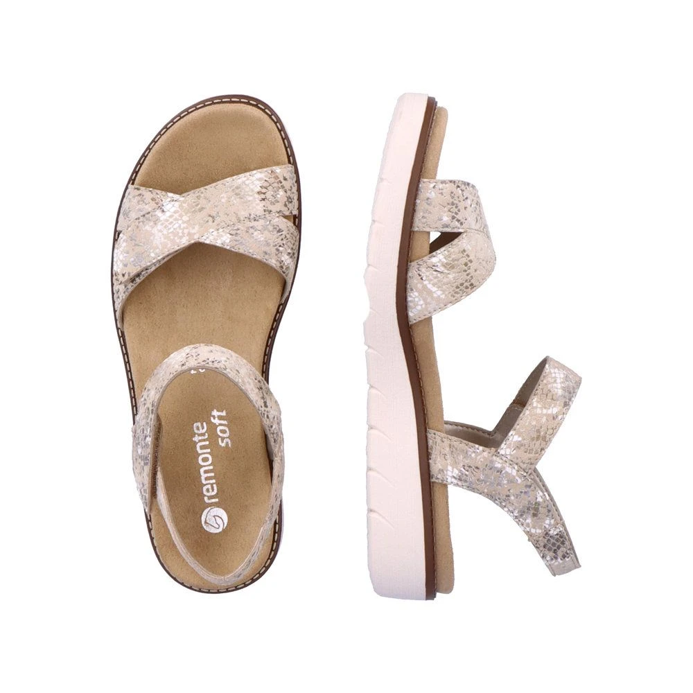 Remonte Damen-Sandalette Beige-Silber 9 Remonte Damen-Sandalette Beige-Silber – Bild 9