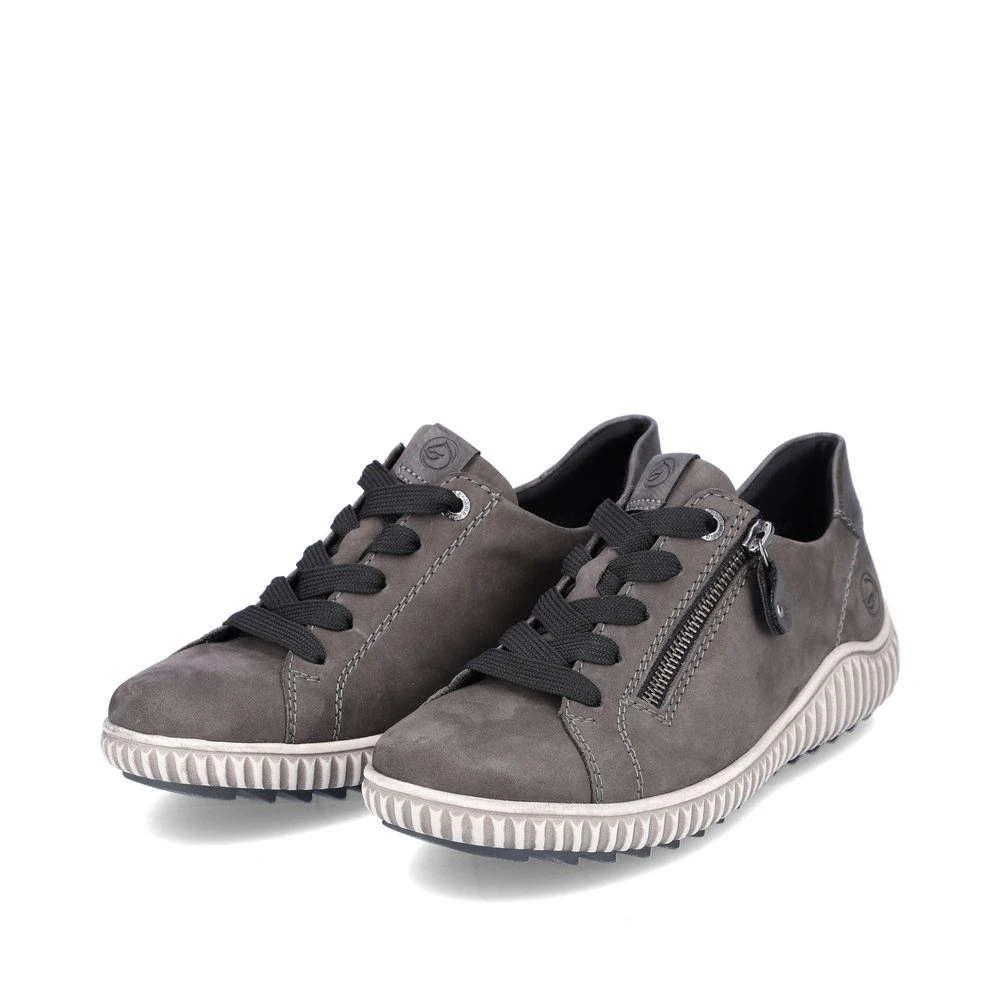 Remonte Damen-Schnürhalbschuh Grau 1 Remonte Damen-Schnürhalbschuh Grau
