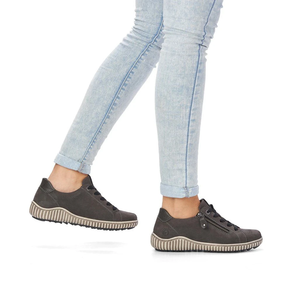 Remonte Damen-Schnürhalbschuh Grau 2 Remonte Damen-Schnürhalbschuh Grau – Bild 2