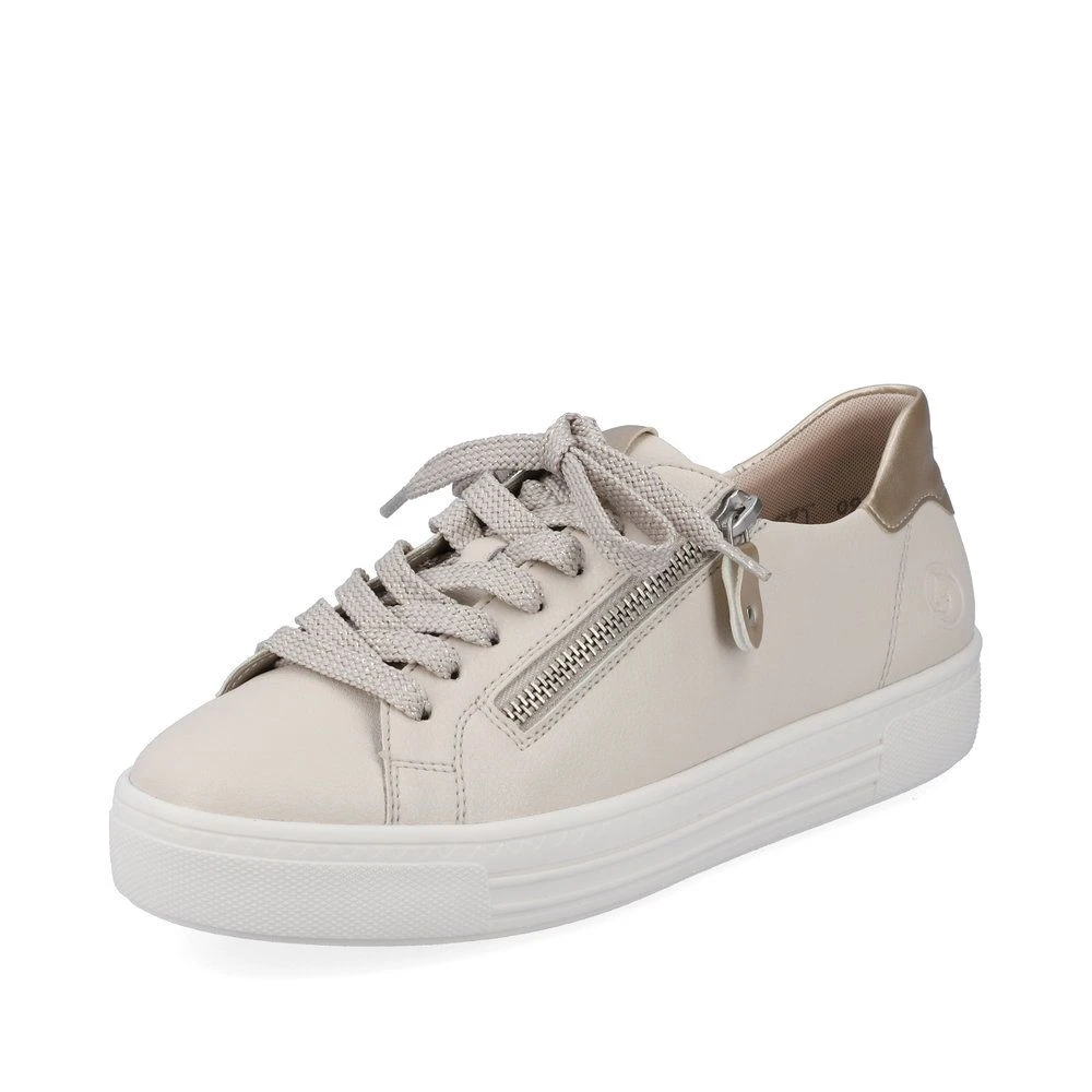 Remonte Damen-Schnürhalbschuh-Sneaker Beige 2 Remonte Damen-Schnürhalbschuh-Sneaker Beige – Bild 2