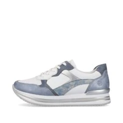 Remonte Damen-Schnürhalbschuh-Sneaker Weiß-Blau -Salvatore Ferragauio Geschaft Remonte Damen Schnuerhalbschuh Sneaker Weiss Blau 2311700055360 5 1280x1280