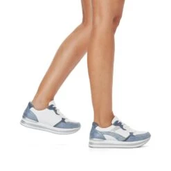 Remonte Damen-Schnürhalbschuh-Sneaker Weiß-Blau -Salvatore Ferragauio Geschaft Remonte Damen Schnuerhalbschuh Sneaker Weiss Blau 2311700055360 9 1280x1280