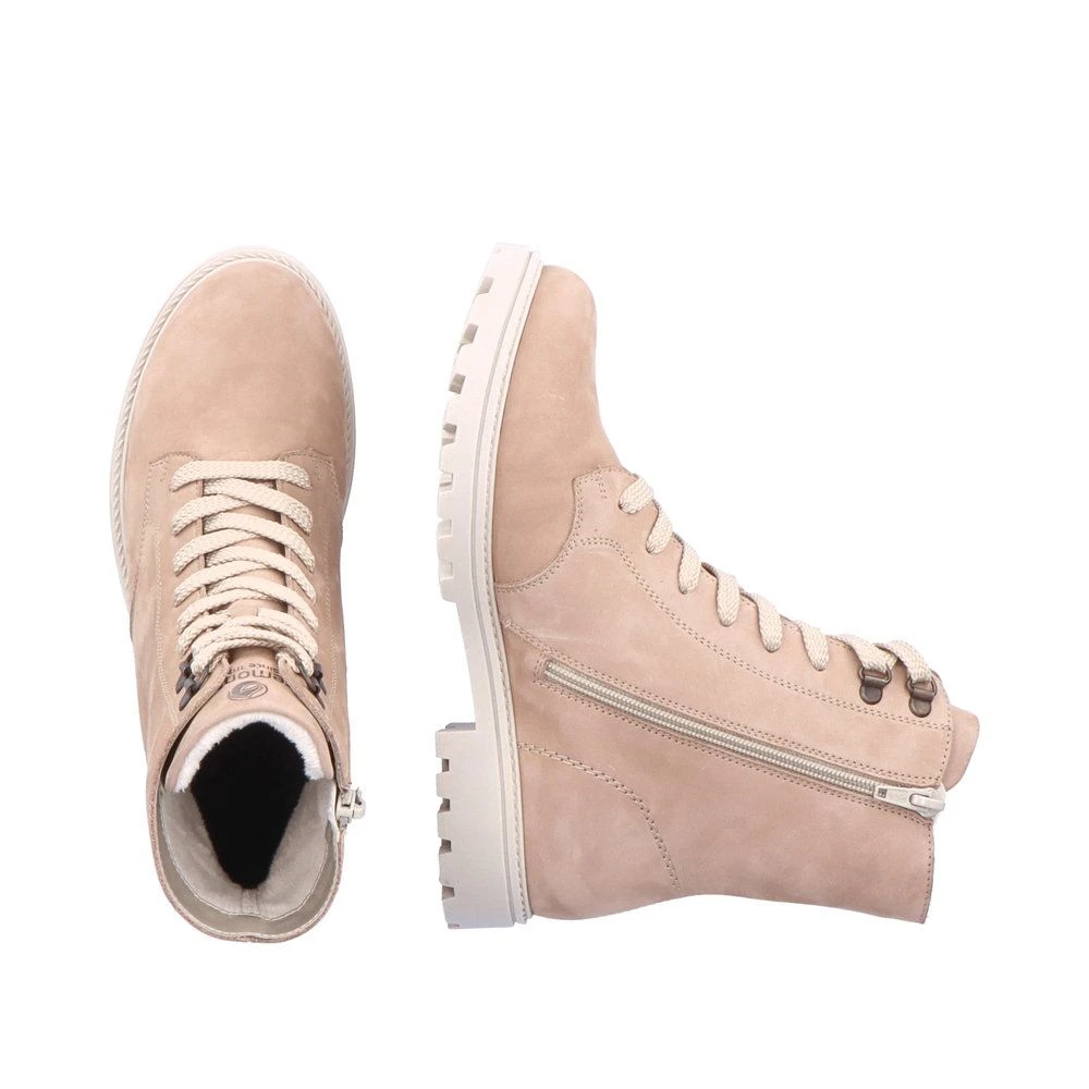 Remonte Damen-Schnürstiefelette Beige 10 Remonte Damen-Schnürstiefelette Beige – Bild 10