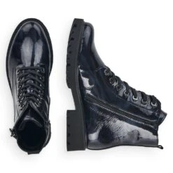 Remonte Damen-Schnürstiefelette Lack Blau -Salvatore Ferragauio Geschaft Remonte Damen Schnuerstiefelette Lack Blau 2528800011360 9 1280x1280