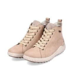 Remonte Damen-Schnürstiefelette Mit TEX Beige