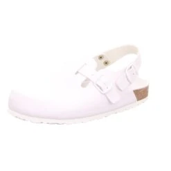 SCHUH OKAY Damen-Clog Mit Tieffußbett Weiß