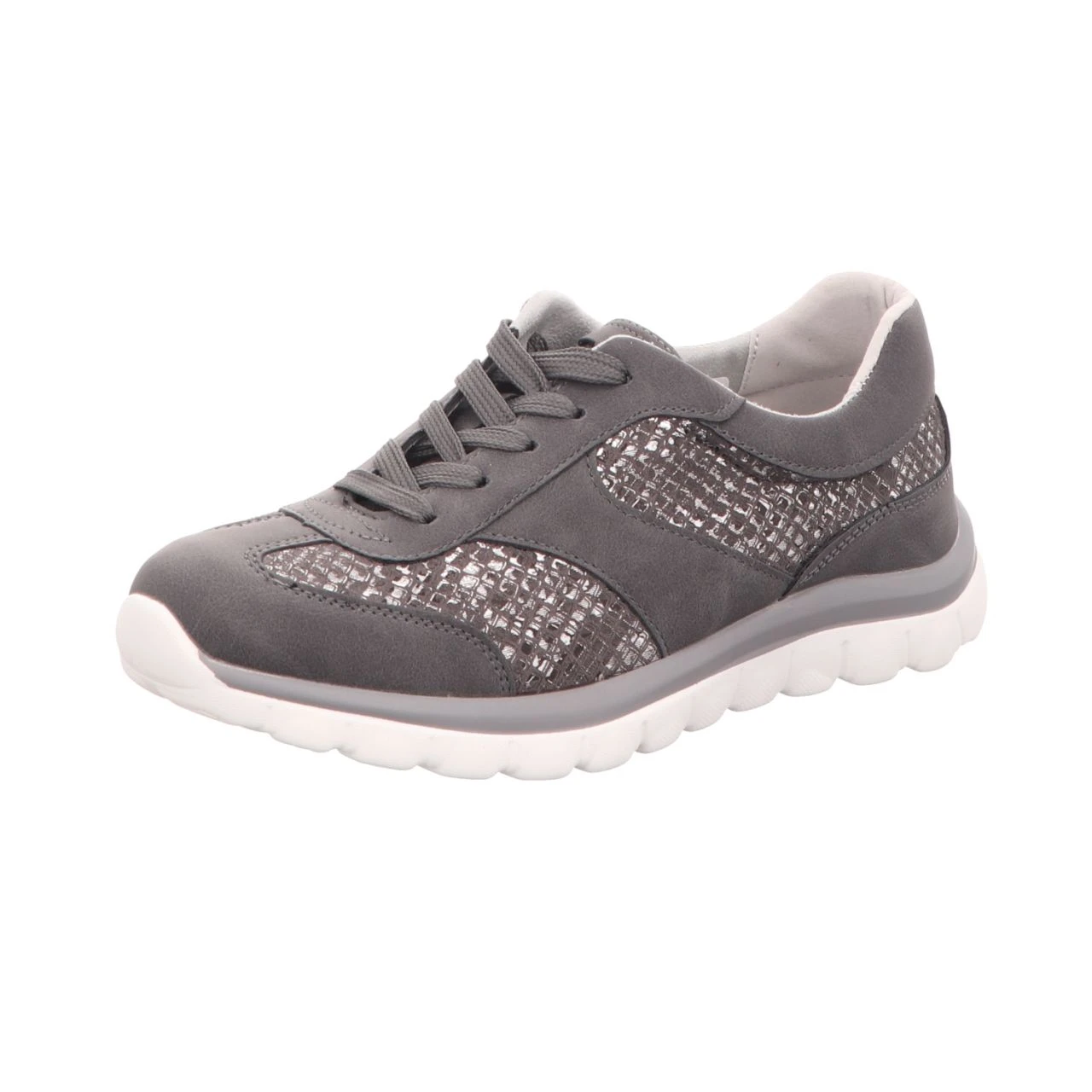 Scarbella Damen-Schnürhalbschuh Grau 1 Scarbella Damen-Schnürhalbschuh Grau