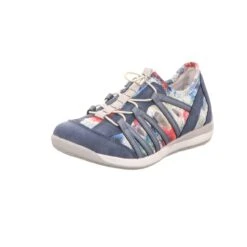 Scarbella Damen-Slipper Blau-Mehrfarbig