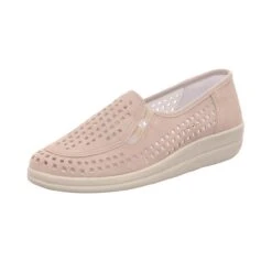 Scarbella Damen-Slipper Gelocht Beige