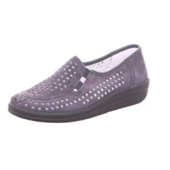 Scarbella Damen-Slipper Gelocht Blau