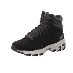 Skechers Damen-Sneaker-Schnürstiefelette D´Lites - Chill Flurry Schwarz
