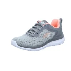 Skechers Damen-Sneaker-Schnürhalbschuh Bountiful - Quick Path Grau