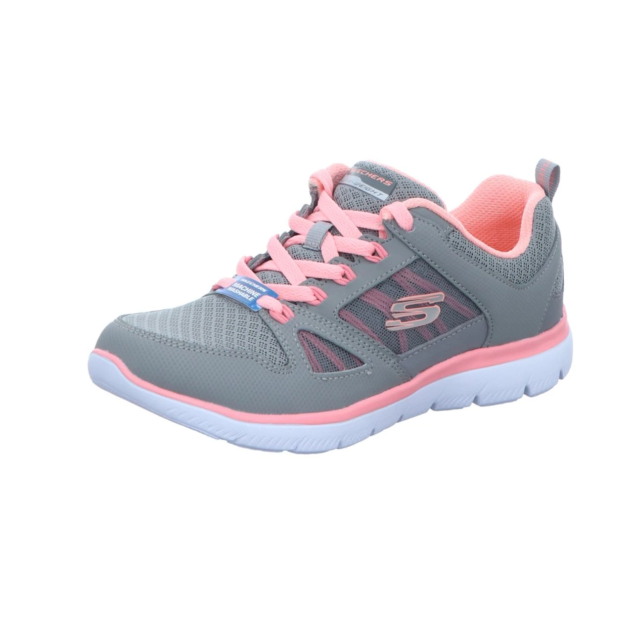 Skechers Damen-Sneaker-Schnürhalbschuh Summits - New World Grau