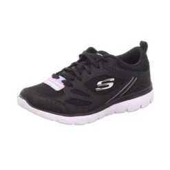 Skechers Damen-Sneaker-Schnürhalbschuh Summits - Suited Schwarz