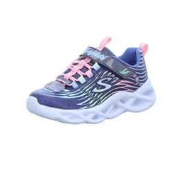 Skechers Mädchen-Slipper-Kletter-Sneaker S Lights: Twisty Brights - Mys Blau