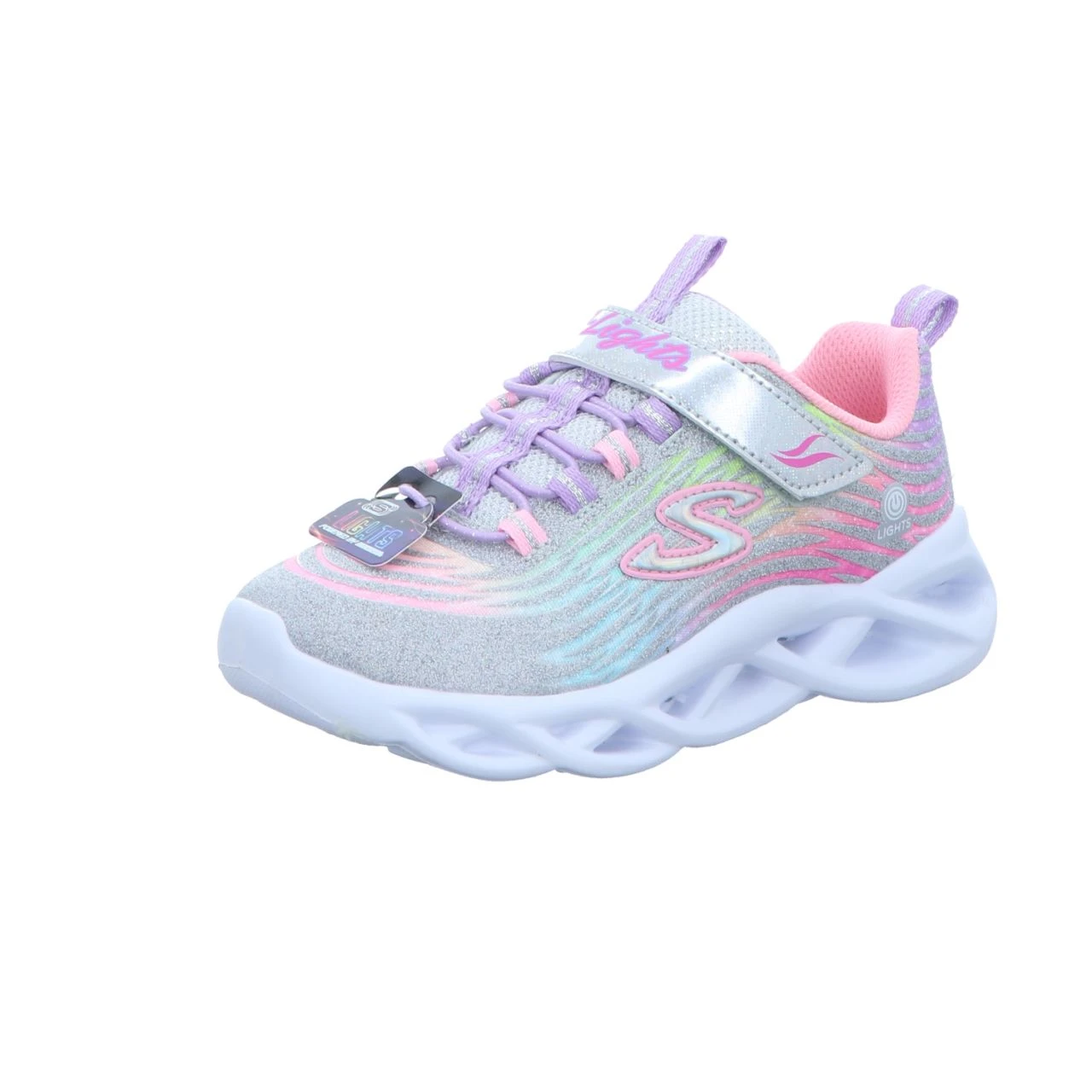 Skechers Mädchen-Slipper-Kletter-Sneaker S Lights: Twisty Brights - Mys Multicolor