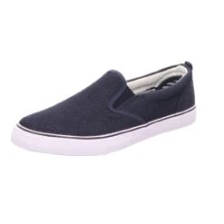 Sneakers Herren-Leinenslipper Navy-Blau