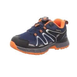 Sneakers Jungen-Slipper-Sneaker Blau-Orange