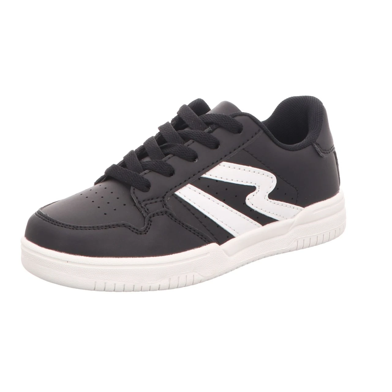 Sneakers Jungen-Sneaker Schwarz-Weiß 1 Sneakers Jungen-Sneaker Schwarz-Weiß