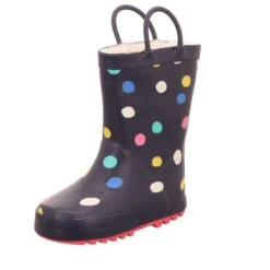 Sneakers Kinder-Gummistiefel Bunte Punkte Blau-Multi