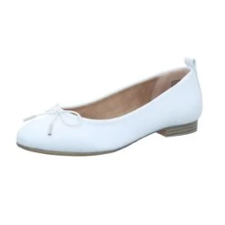 TAMARIS Damen-Ballerina Weiß