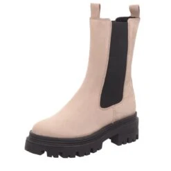 TAMARIS Damen-Chelsea-Boot-Stiefelette Beige