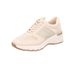 TAMARIS Damen-Schnürhalbschuh Beige-Gold